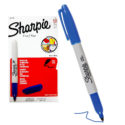 Marcador permanente Sharpie Fine azul caja x 12 und