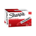 Marcador permanente Sharpie Industrial King Size rojo, caja x 12 unidades