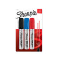 Marcador permanente Sharpie Industrial King Size Blíster X 3 unidades negro azul y rojo
